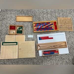 Montessori Educational Wooden Math Set